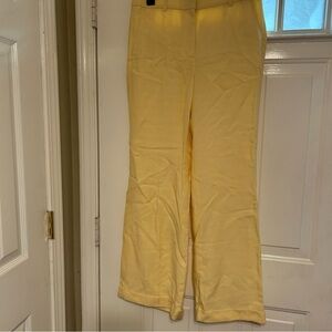 J. Crew Women’s Classic Looking Yellow Trousers Perfect for Spring Size 8 NWT